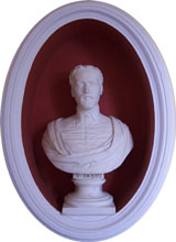 Bust of Tasso in reception hall