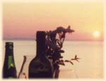 Sunset from a terrace at the Excelsior Vittoria Hotel