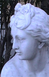 Detail of statue on the Bosquet terrace
