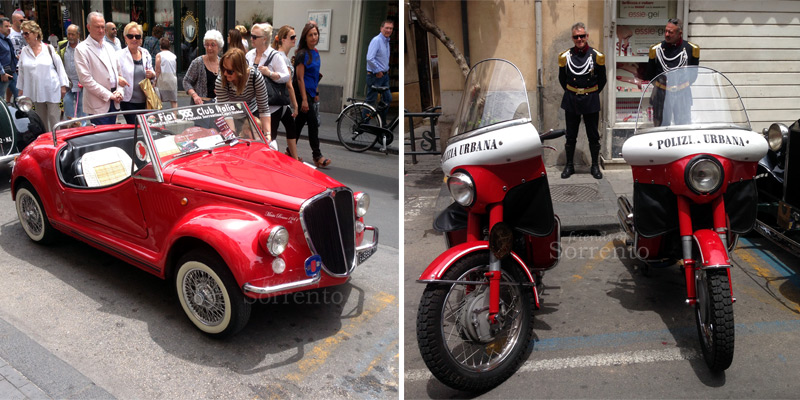 Classic cars in Sorrento