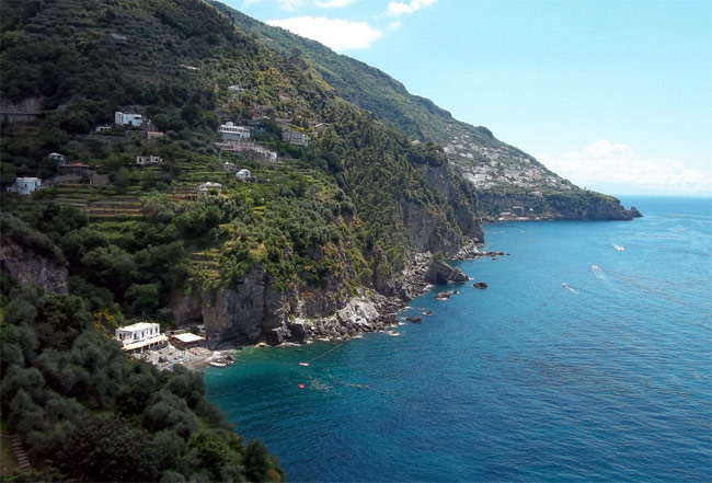 Amalfi coast view