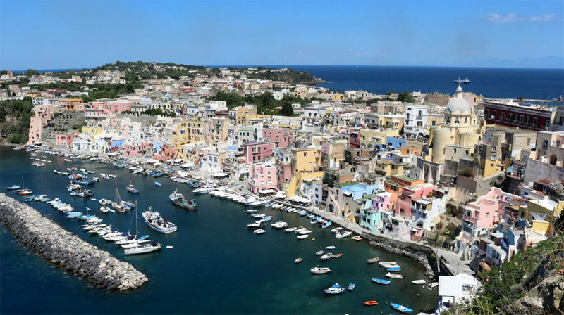 The island of Procida, Naples