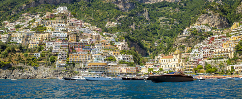 Positano view from the sea