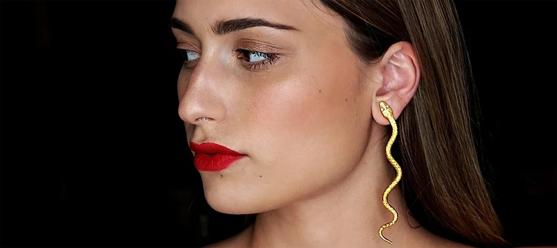 Serpent earring from 158 Studio in Sorrento